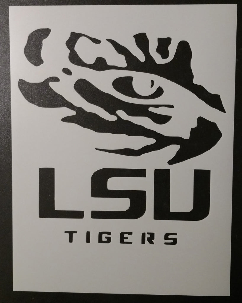 LSU Tigers - College Football - Louisiana State Tiger Eye Stencil