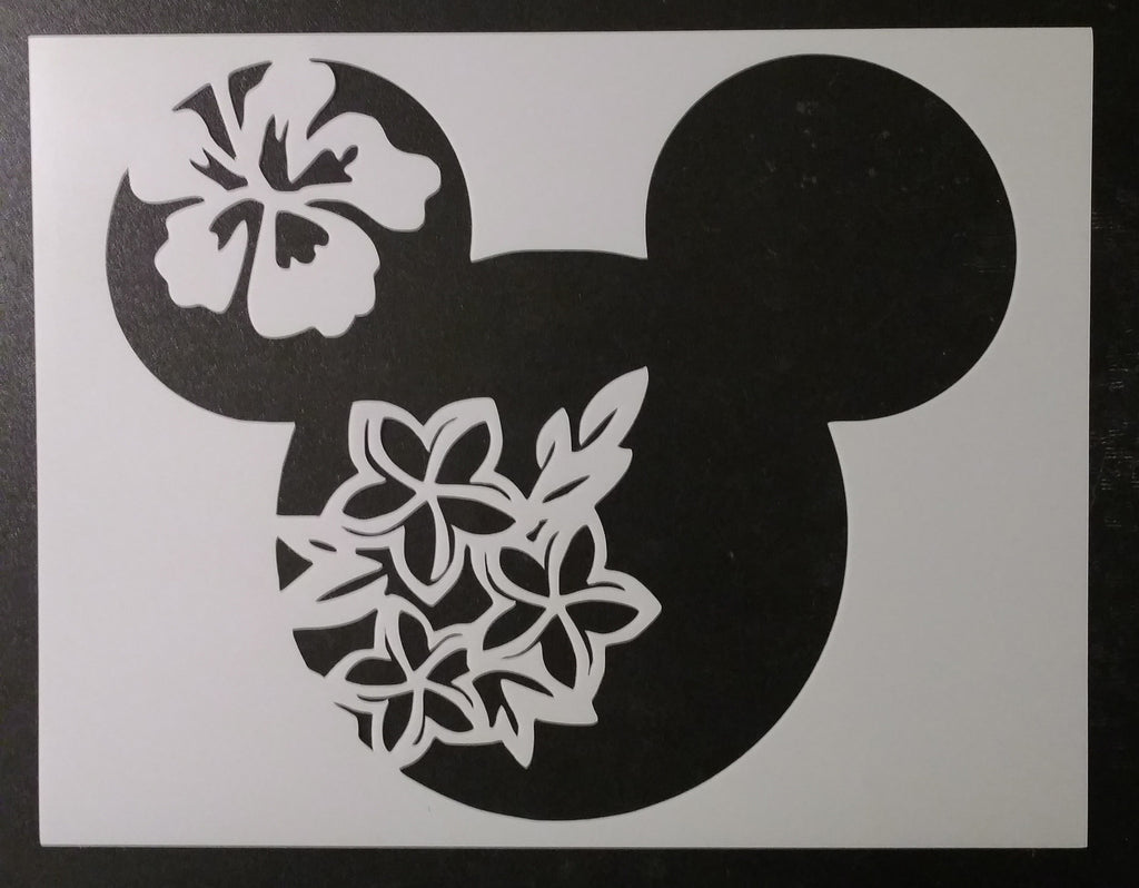 Spring Flower Mickey Mouse - Stencil