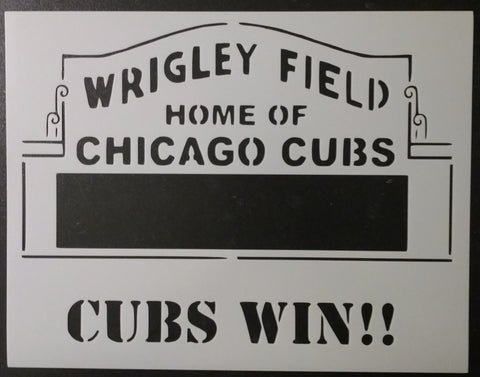 Chicago Cubs Wrigley Field Marquee - Stencil