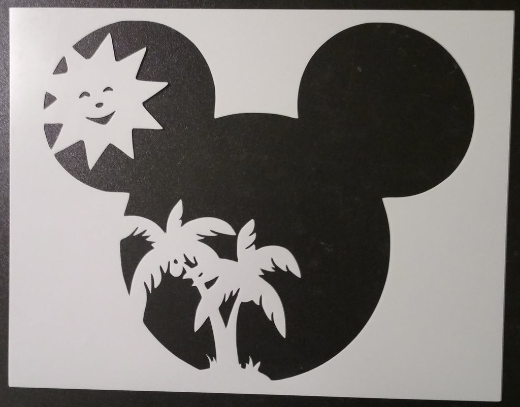 Summer Mickey Mouse - Stencil