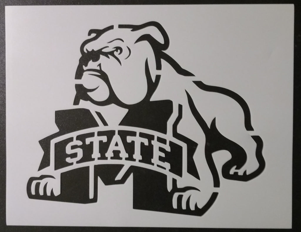 Mississippi State MSU Bulldog - Stencil