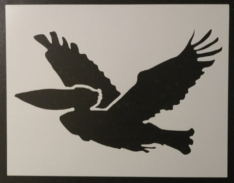 Flying Pelican 11" x 8.5" Stencil