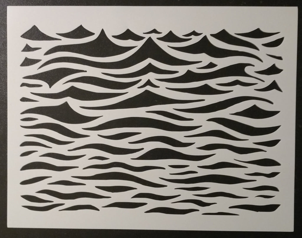 Ocean Waves - Stencil