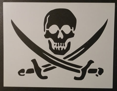 Pirate Skull - Stencil
