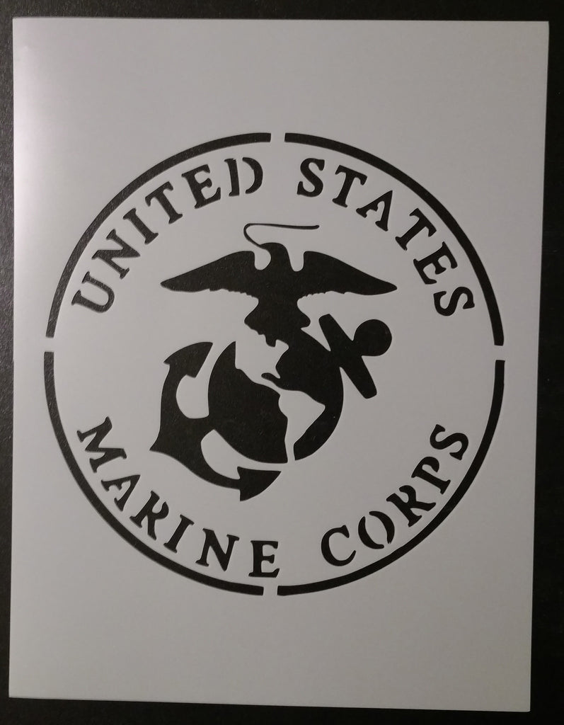 U.S. Marine Corps (Round) - Stencil