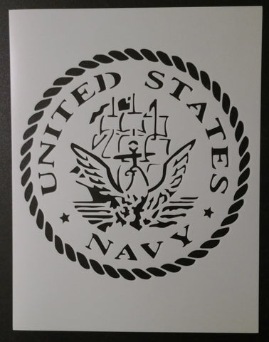 U.S. Navy (Round) #2 8.5" x 11" Stencil