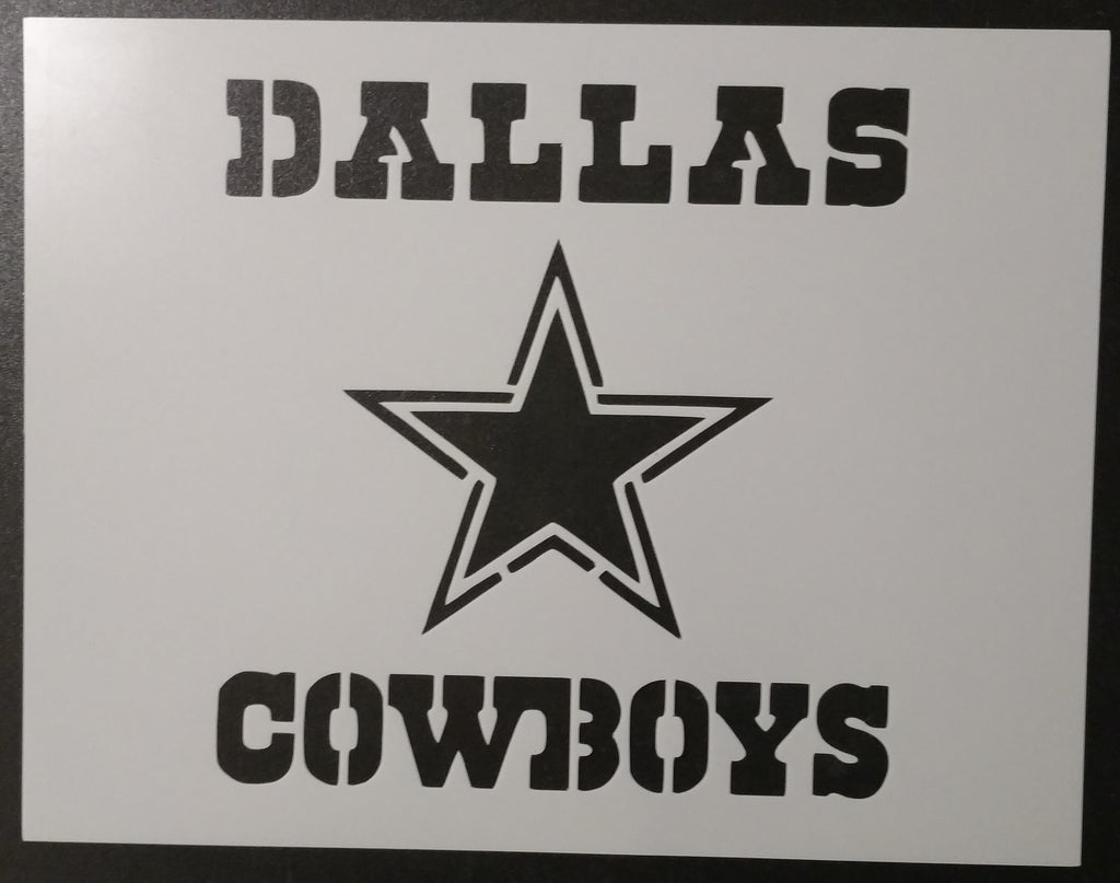 Dallas Cowboys 11" x 8.5" Stencil