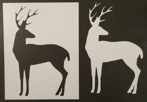 White-Tailed Deer Buck - Stencil