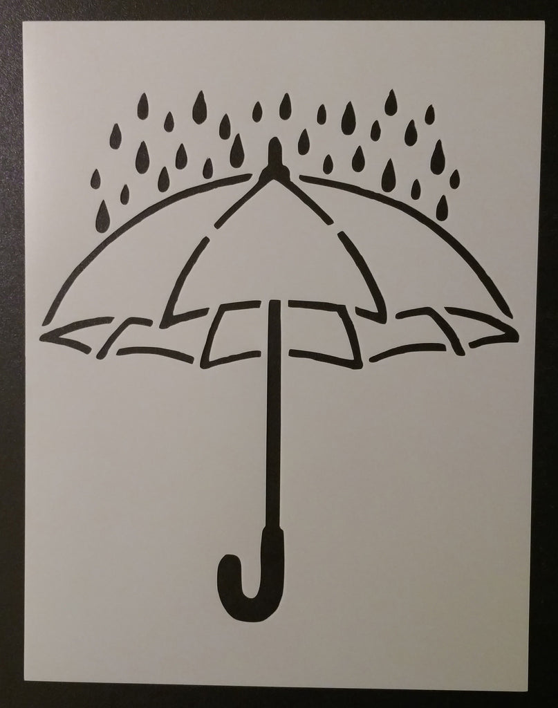 Umbrella Rain Rainy Day - Stencil