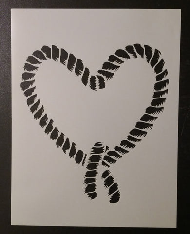 Rope Heart - Stencil