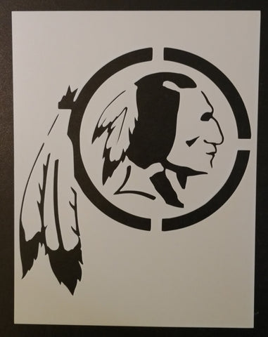 Washington Redskins Indian Chief - Stencil