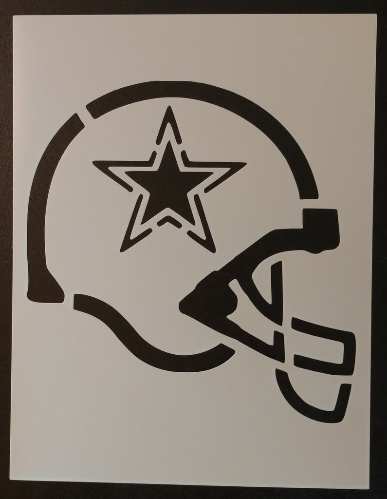 Dallas Cowboys Football Helmet - Stencil