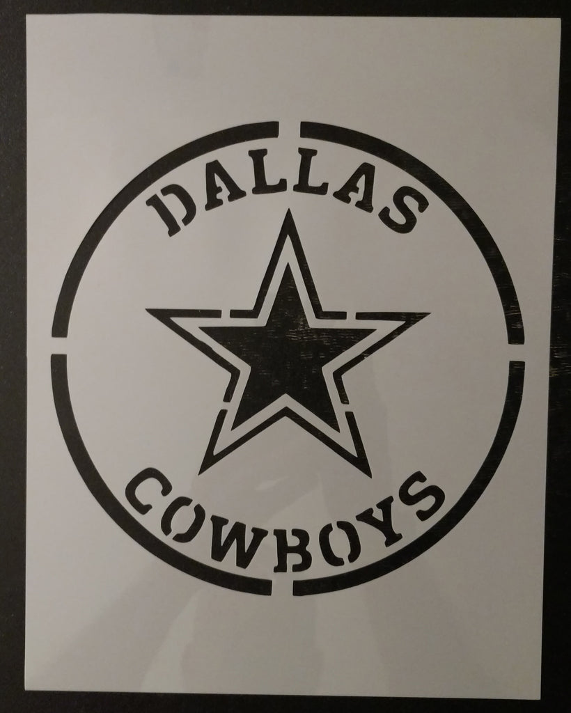 Dallas Cowboys Round Emblem Custom Stencil