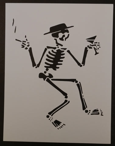 Social Distortion Skeleton Skelly Custom Stencil