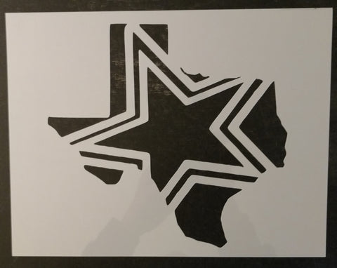 State of Texas Dallas Cowboys Star Custom Stencil