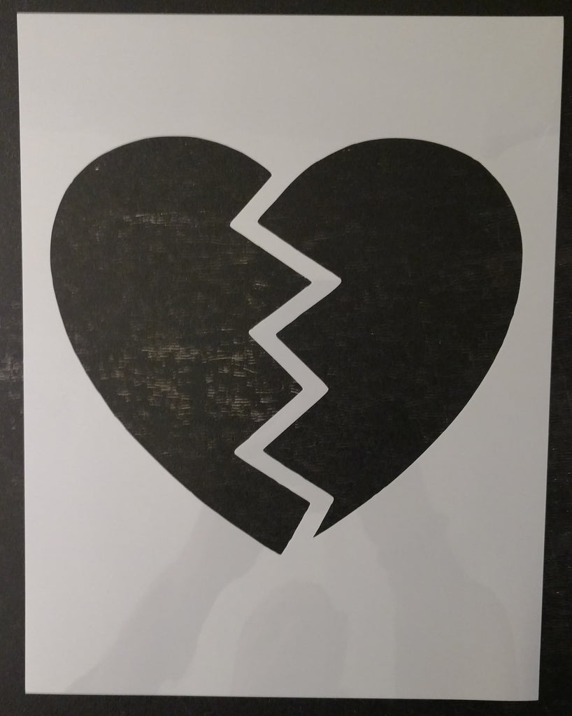 Breaking Broken Heart Custom Stencil