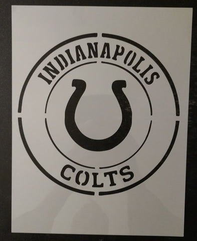 Indianapolis Colts 8.5" x 11" Custom Stencil