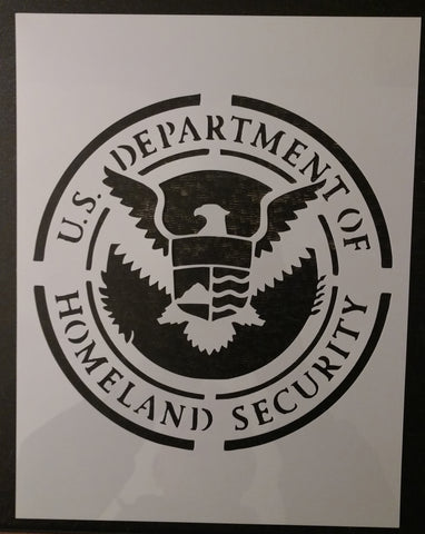 U.S. Department of Homeland Security MAGA Military USA Custom Stencil