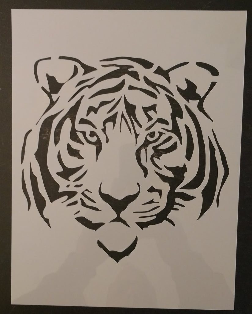 Tiger Face Custom Stencil