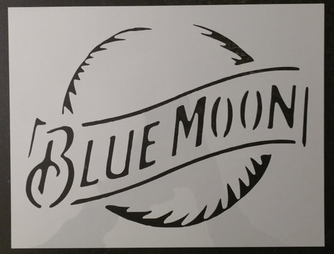 Beer Blue Moon Custom Stencil