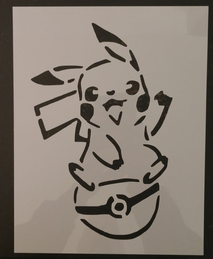 Pokemon Pikachu Custom Stencil