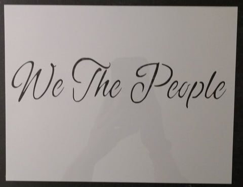 We The People Custom Stencil