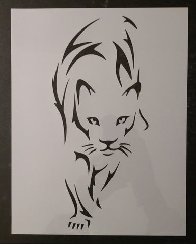 Cat Kitten Cougar Mountain Lion Custom Stencil