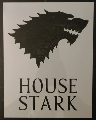 GOT Game of Thrones House Stark Custom Stencil