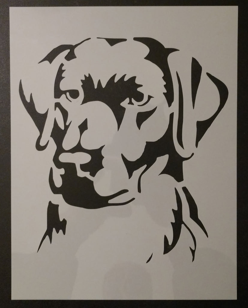 Labrador LAB Golden Retriever Dog Custom Stencil