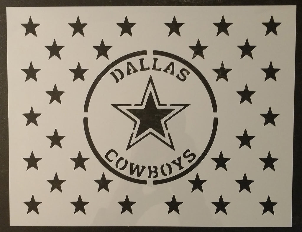 Dallas Cowboys Star Flag Custom Stencil