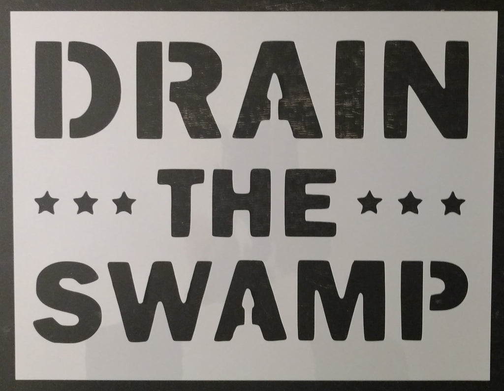 Trump Drain The Swamp MAGA Custom Stencil