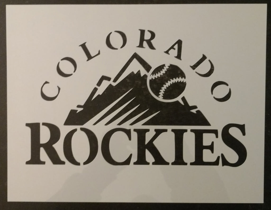 Colorado Rockies Baseball Custom Stencil