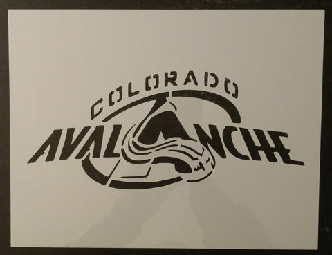 Colorado Avalanche Hockey Custom Stencil