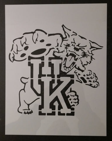 Wildcats UK University Kentucky Custom Stencil