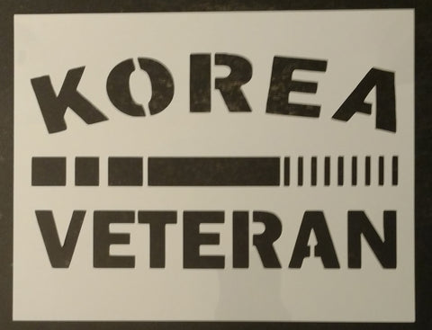 Korea Veteran Korean Vet Veterans Custom Stencil