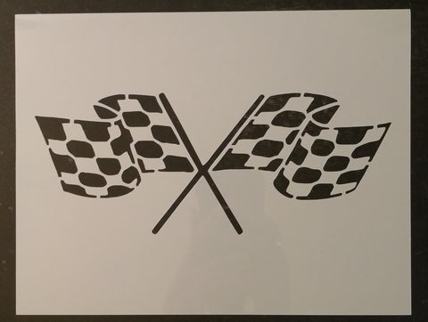 Racing Flags Custom Stencil