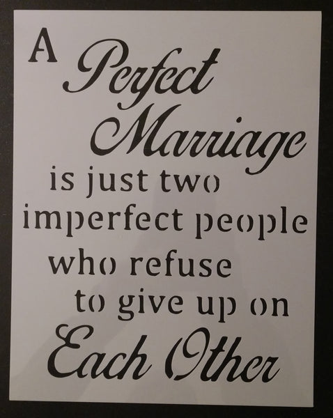 A Perfect Marriage Custom Stencil – My Custom Stencils