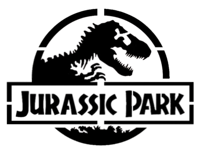 Jurassic Park Dinosaur 8.5"x11" Sheet (Design: 10.3" wide x 7.6" tall) Custom Stencil FAST FREE SHIPPING