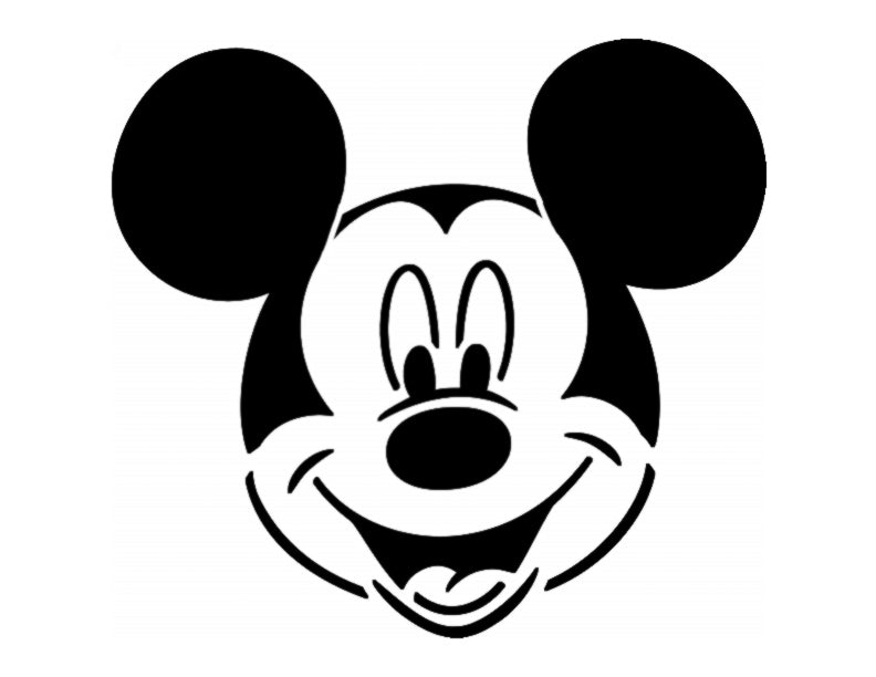 Mickey Mouse Custom Stencil 11" x 8.5" Sheet