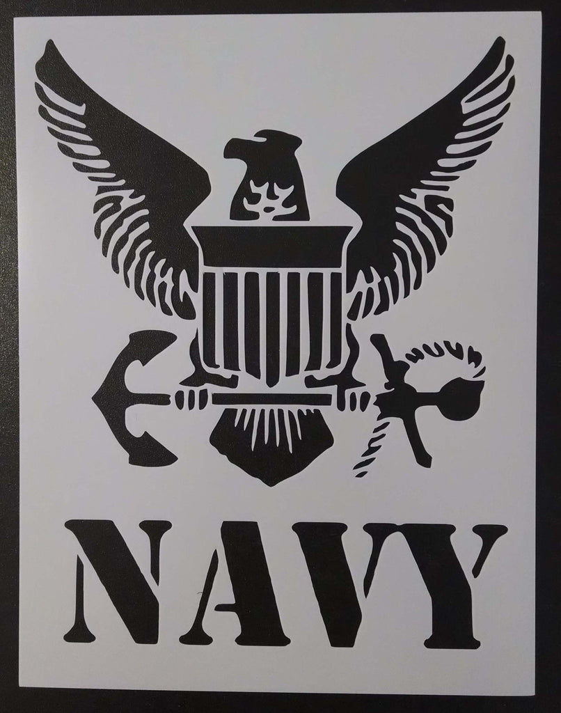 US Navy Eagle Anchor - Stencil