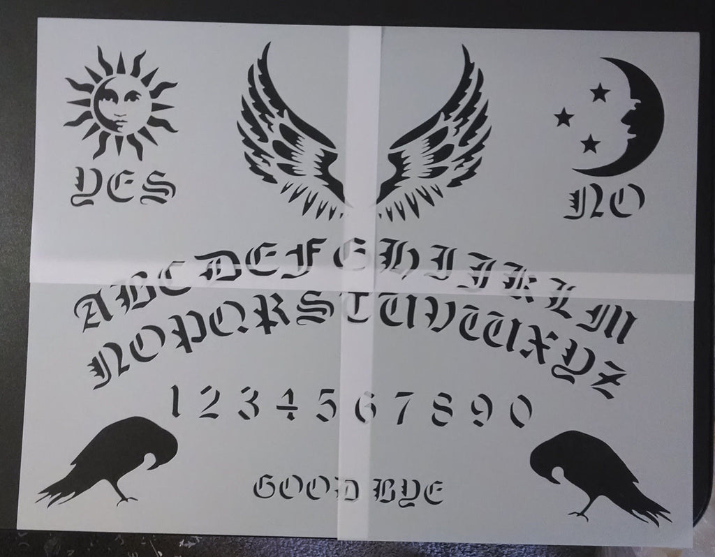 Ouija Talking Mystifying Spirit Board 4-Sheet Set - Stencil