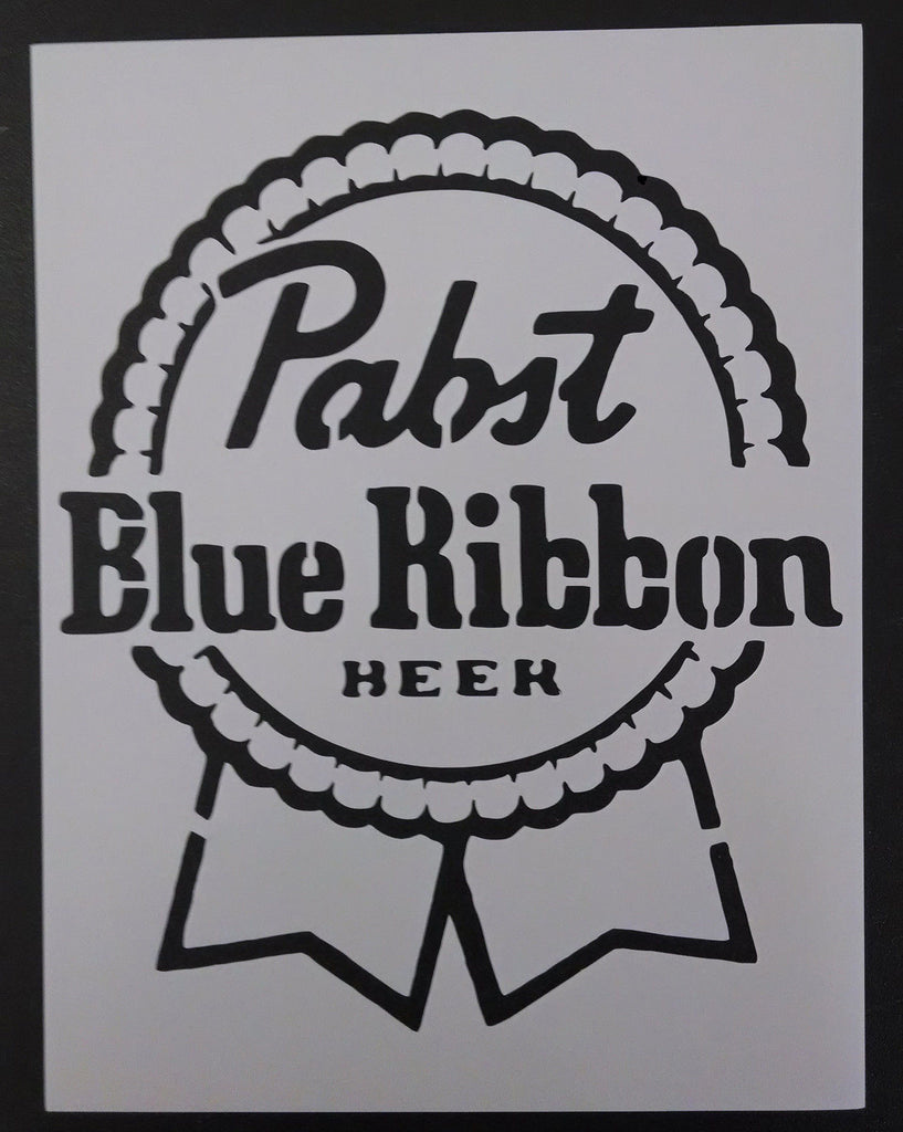 PBR Pabst Blue Ribbon Beer - Stencil