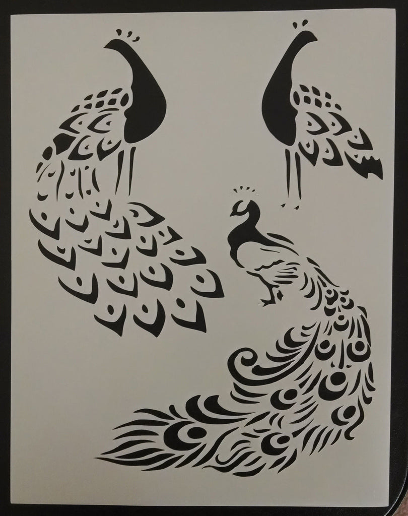 Peacocks - Stencil