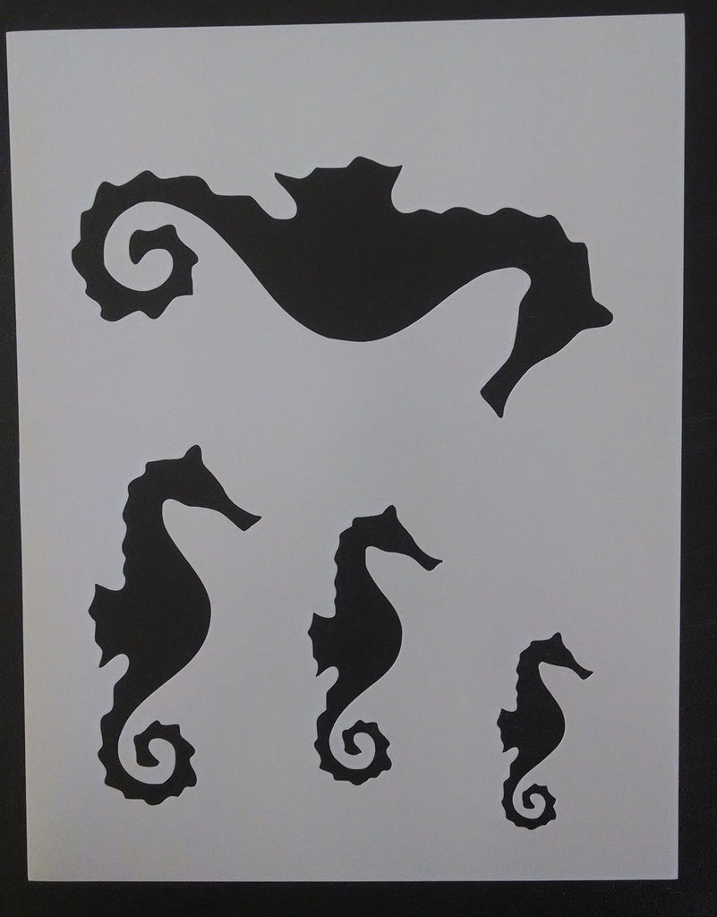Seahorse Sea Horse - Stencil