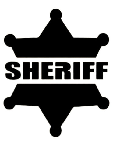 Sheriff Badge - Custom Stencil