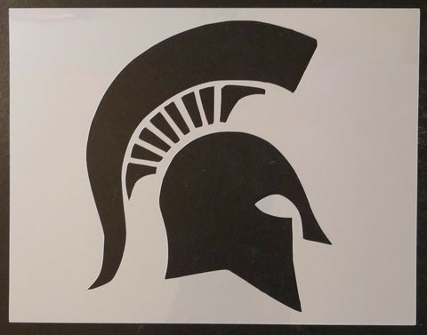 Spartan Spartans Helmet Michigan State 11" x 8.5" Custom Stencil