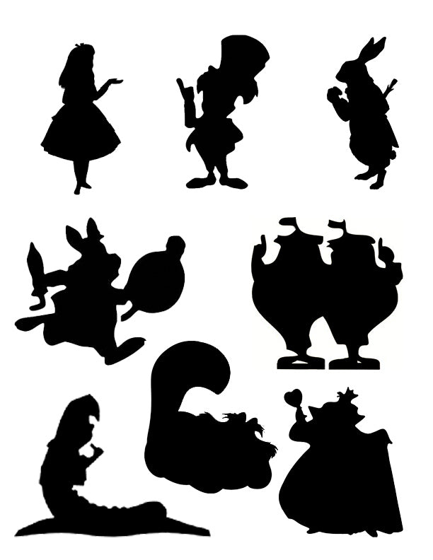 Alice In Wonderland - Stencil – My Custom Stencils Alice In Wonderland - Stencil – My Custom Stencils