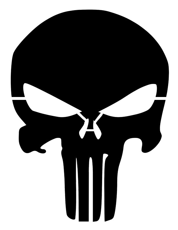 Punisher Skull Custom Stencil