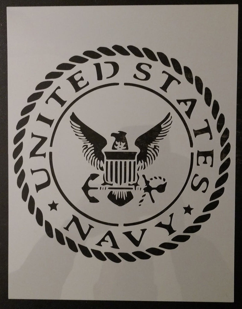 U.S. Navy (Round) #3 - Stencil