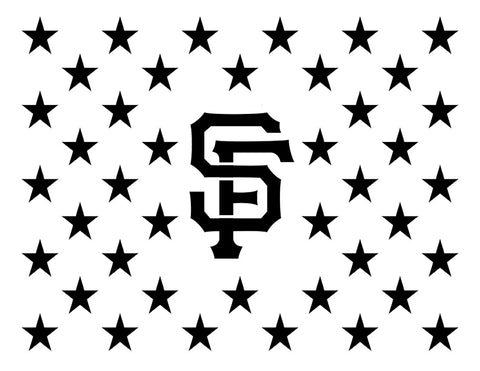 San Francisco Giants Star Flag Custom Stencil
